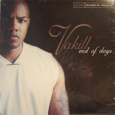 12-дюймовая пластинка VAKILL - End Of Days MR013 Molemen 2002 US Рэп и Хип-хоп/R&B Б/у
