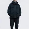 Uniqlo X White Mountaineering Коллаборация Высокопроизводительная Композитная Молния Свободный Крой Пуховая Куртка с Капюшоном Мужская Верхняя одежда Черный 442563-09