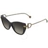 Ferragamo Black Cat Eye Ladies Sunglasses Sf928s 001 55