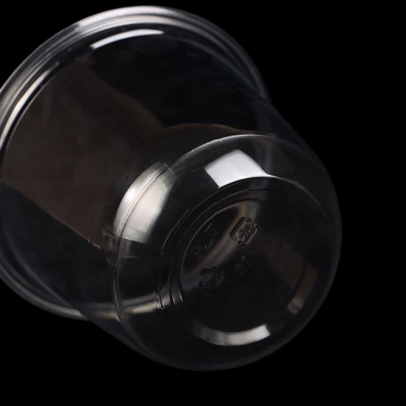 10Pcs 10Oz Disposable Mousse Cups Cake With Lid Clear Plastic Boxes Ice-Cream Dessert Picnic Pudding Jelly Dessert Yogurt Cups