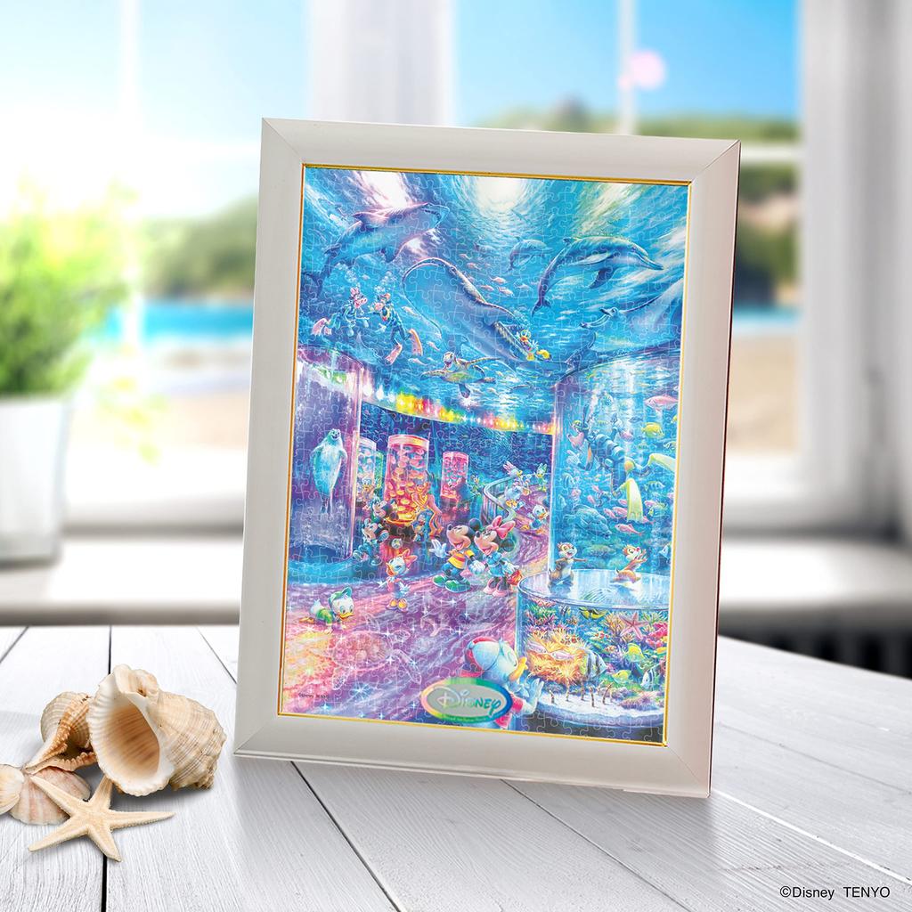 Tenyo в 500 элементах пазла Stained Art Gyutto Series Disney Night Aquarium x В комплект входит сервисная карта [Сделано в Японии] (25 36см) ДСГ-500-636