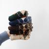 Socks Medium Tube Socks Thickened Warm Wool Socks Rhombus Retro Stacking Socks Comfortable Cotton Socks