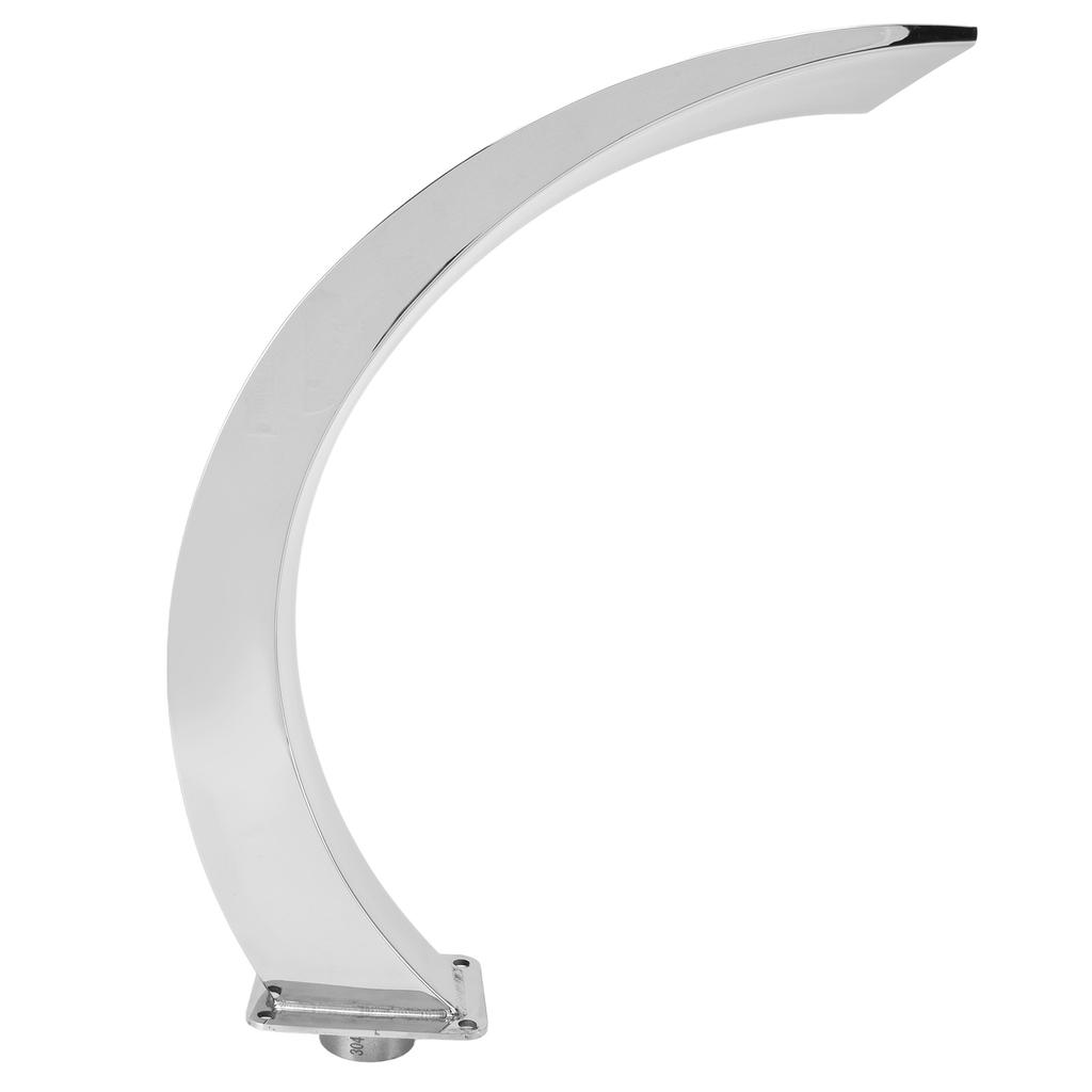 Pool Waterfall Fountain G1 Internal Thread 304 Stainless Steel Rounded Curved Design Outdoor Pool