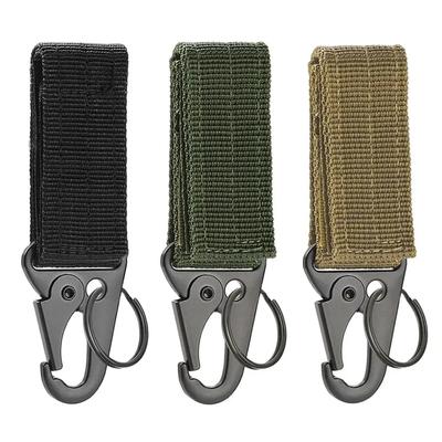 Тактическая пряжка для подвешивания Molle из нейлоновой ленты, карабин, ремень, треугольный брелок для альпинизма, кемпинга, аксессуар для инструмента 1 шт.