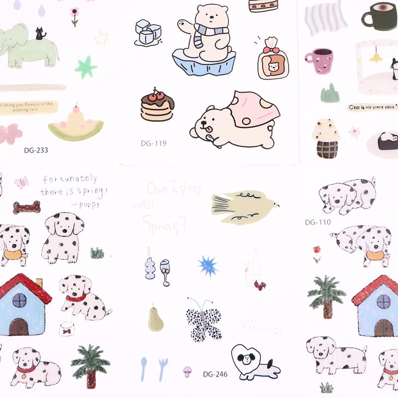 Набор милых компьютерных наклеек, смешные трехмерные наклейки-желе для планера, декоративные наклейки для мобильного телефона