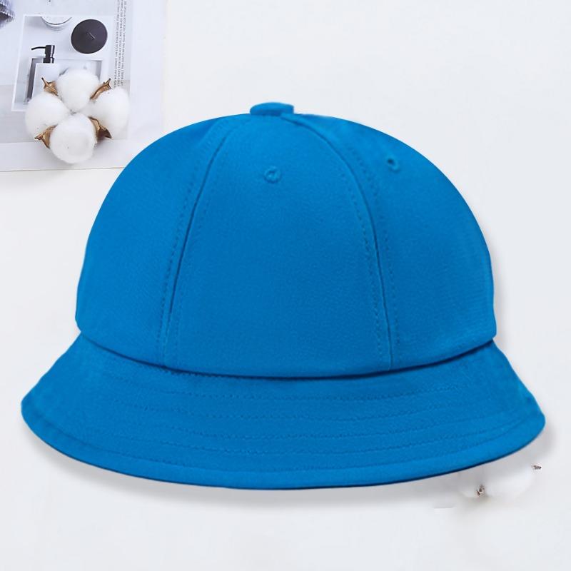 Children's Small Yellow Hat Print Kindergarten Dome Basin Hat Student Sun Hat Cute Ball Hat Sun Protection Bucket Hat