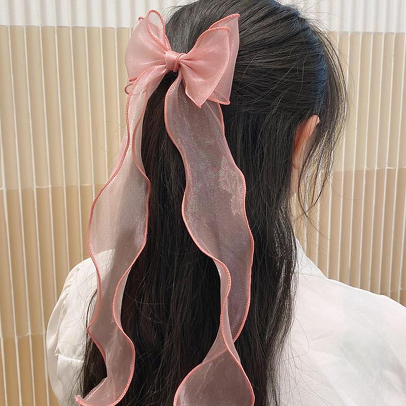 Темперамент Плед Бантик Лента Утконос Заколка для волос Лента Нежная повязка для волос Заколка для девочек