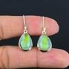 Green Opal Drop Earring 925 Sterling Silver Handcrafted Earring LiteWeight HandMade Earring Gift for Best Girl Gift For Her ThanksGiving