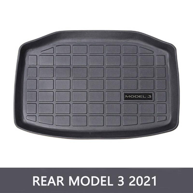 2024 New Car Front Trunk Storage Mat For Tesla Model 3 Car Accessories Cargo Tray Trunk TPE Waterproof Pads Model 3 2017-2024