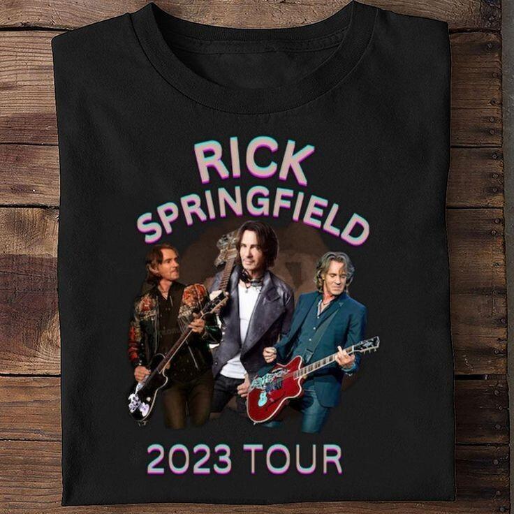 Rick Springfield T Shirt Rock T Shirt Mens Concert T Shirt Adults Unisex T-Shirt