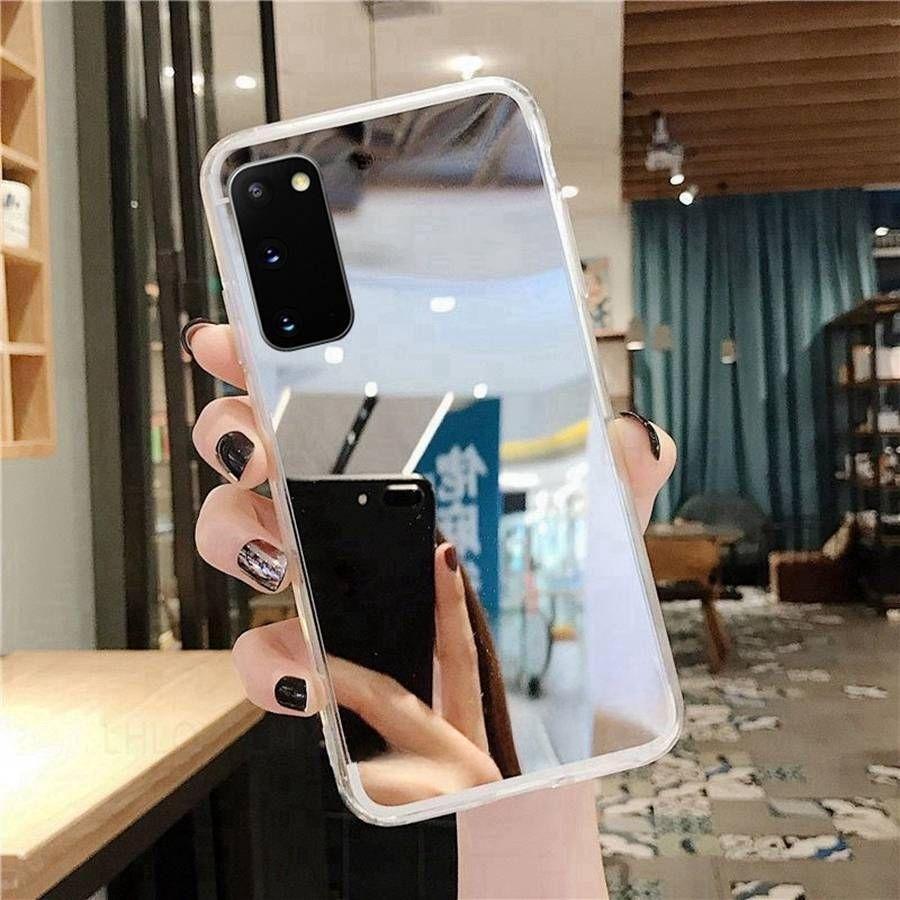Зеркало для макияжа Блестящий силиконовый чехол Для Realme 9 Pro OPPO A96 A54 A74 A94 A79 5G A76 A53 A16 A38 A57 A77 A60 Чехол