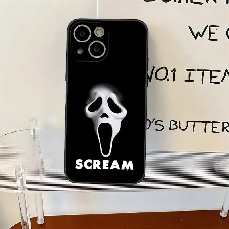 Чехол для телефона с рисунком Ghostface Horror Scream для iPhone 16 15 14 13 12 11 Pro Max XS X XR 7 8 SE Задняя крышка