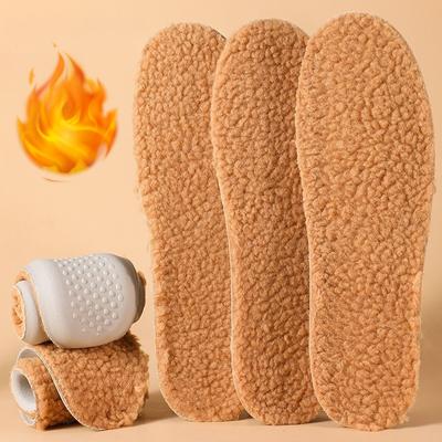 2/4 шт. Латексная термостелька Зимняя теплая Хлопковая Супермягкая Длительная Носка Защита от Боли Впитывающая Пот Обувь Самонагревающиеся Стельки для Обуви