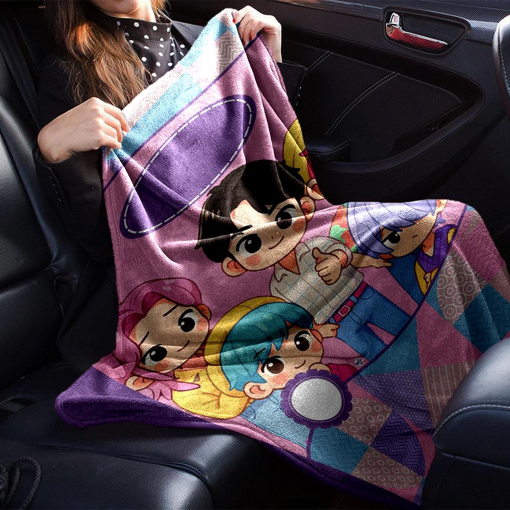 Colorful Friends Together Blanket Soft Throw Blanket For Home Bedroom Bed Sofa Travel Office Solid Christmas Blanket