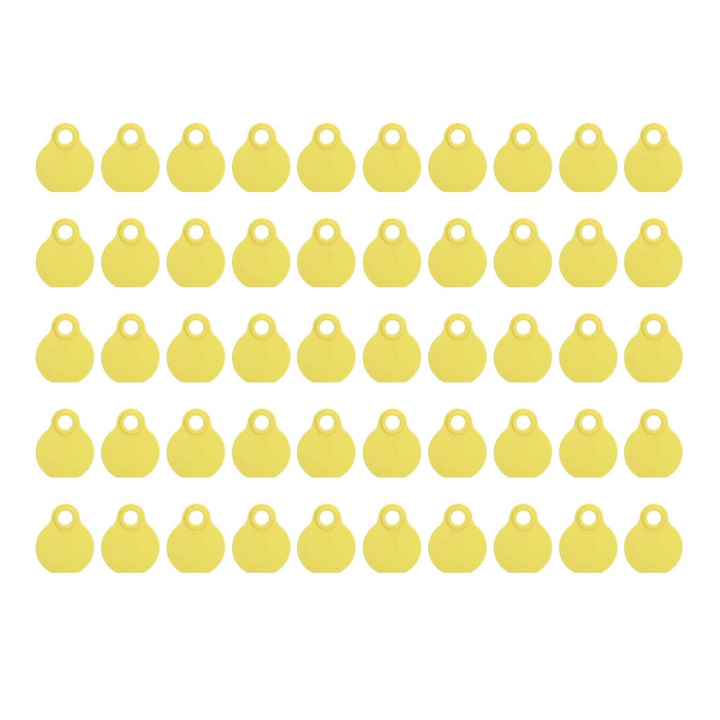 50pcs Livestock Neck Tags TPU High Durability Flexibility QR Code Blank ID Tag for Cattle Ranch