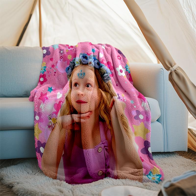 Like Nastya Theme Printed Blanket - Perfect for Couch, Bed, Travel & Outdoor Use | Machine Washable, Cozy & Durable.