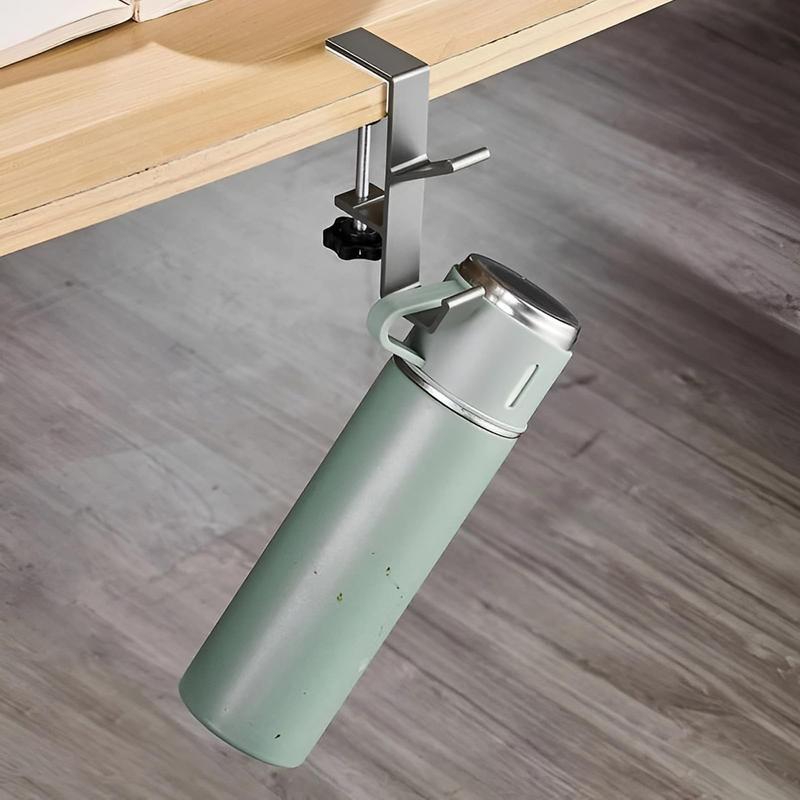 Desk Clamp Bag Hook Adjustable Double Hook Headphone Stand Backpack Storage Hanging Hook Punch-free Home Office Organizer