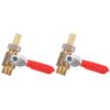 2Pcs Ball Valve 1 4 Multilayer Silicone Corrosion Resistance Durable Air Compressor Accessories