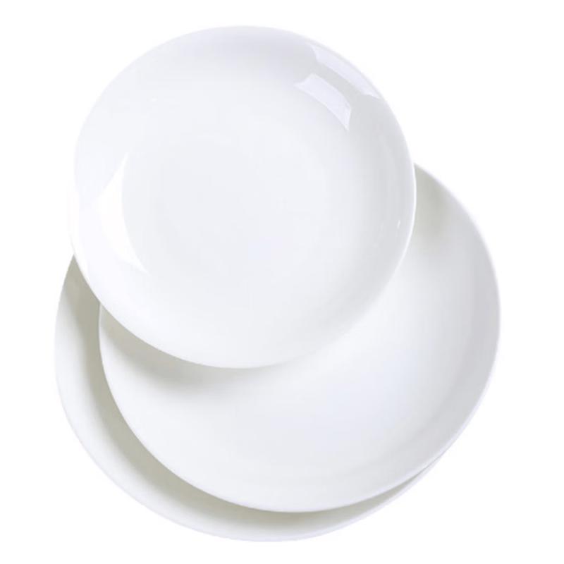 Huaiyi White Ceramic Dinnerware Collection