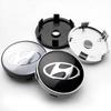 56/60 мм Стиль автомобиля Алюминиевые колпачки центральных ступиц колес Наклейки Для Hyundai Elantra Wagon Accent Kona i20 i30 Solaris IX35 Azera