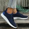 Women's Lace-up Sports Shoes, Breathable, Comfortable, Non-slip, Flat Casual Shoes Women Work Shoes Comfortable for Work