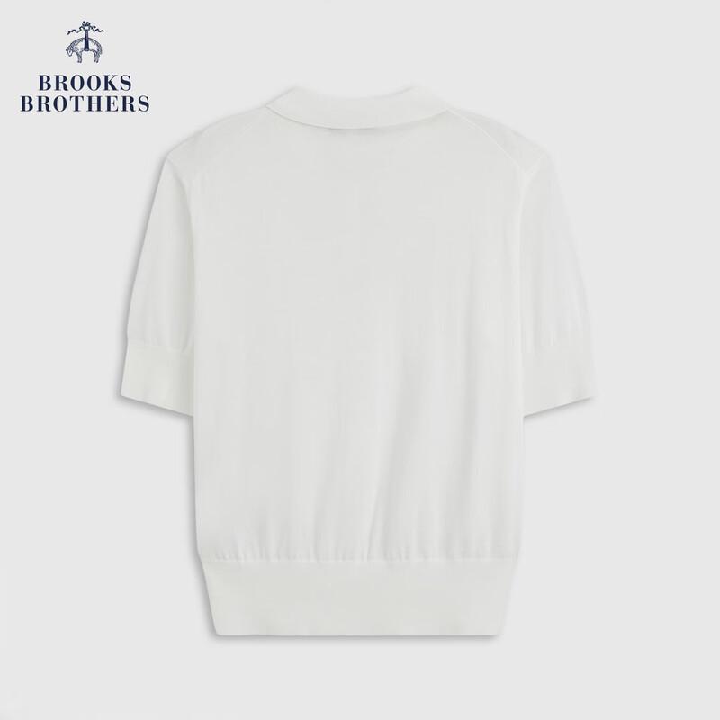 Brooks Brothers Women's Summer Pure Cotton Short Sleeve Knit Top