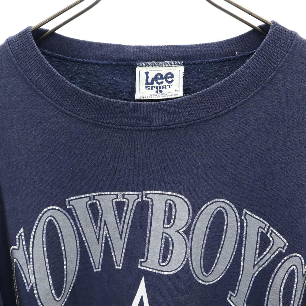 Lee 90s Made in USA Old Long sleeve sweat trainer L SPORT fleece lining Men's Used