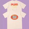 New Roundneck Cartoon Group Portrait Retro Scene Pattern Unisexs and Womens Casual ShortSleeved TShirt