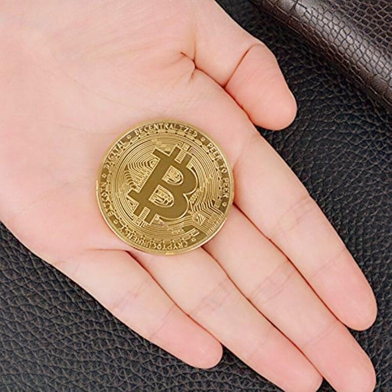 Биткойн Идея Художественная коллекция Золотая Биткойн Памятная круглая памятная медаль для коллекционеров Памятные монеты