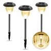 GWSOLAR Stainless Steel Garden Light Set 10 Warm Outdoor Waterproof Solar Cute Ground Automatically Turns On At Night and Off In the Approximately 8