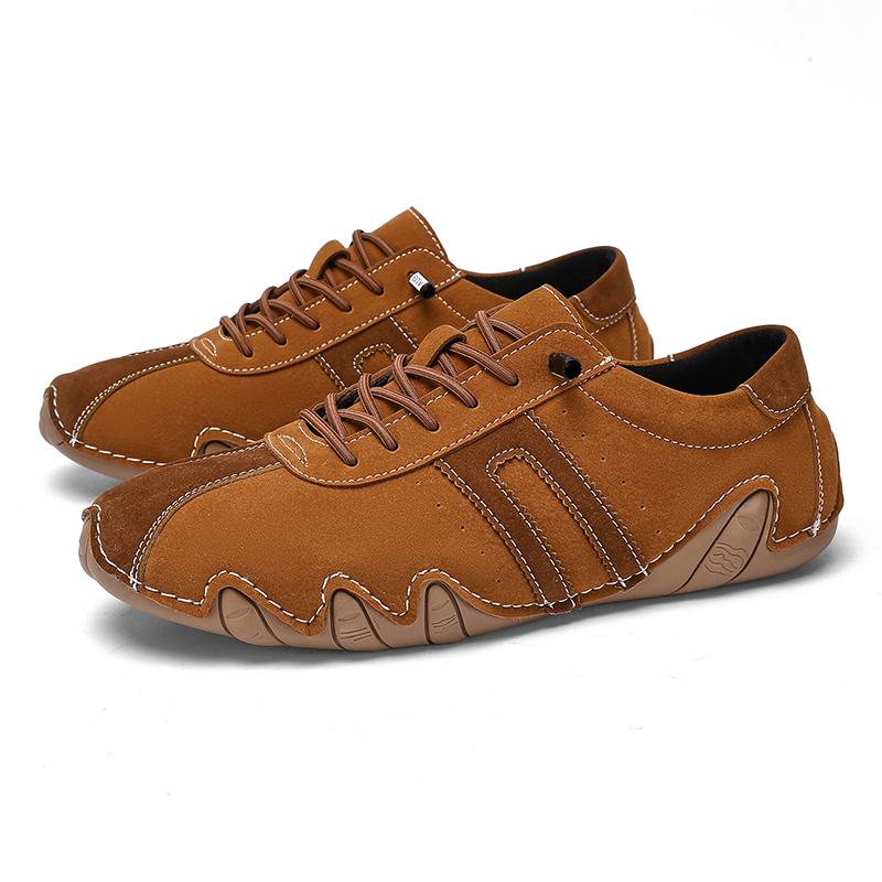 Модная повседневная обувь для мужчин с мягкой подошвой, спортивная обувь для отдыха на природе, пара больших размеров, модная синяя теннисная тренировочная женская кожаная обувь для вождения 2024