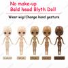 Кукла ICY DBS Blyth 19 шарниров 30 см масштаб 1/6 BJD тело лысая голова без парика неокрашенная DIY практика макияжа костюмная кукла для коллекционеров