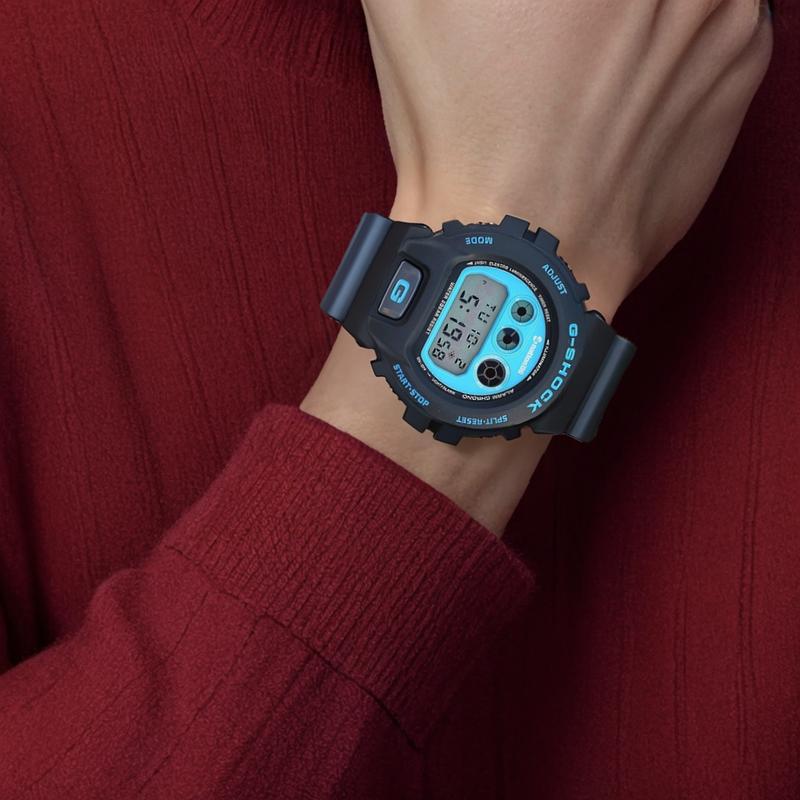 Casio Серия G-SQUAD G-SHOCK x a-nation06 лимитированная серия электронный механизм полимерный ремешок японские и корейские часы мужские часы синий циферблат DW-6900Y