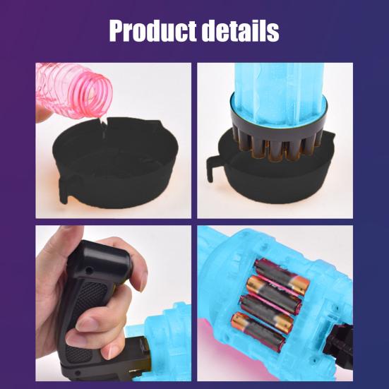 Игрушка-пузыредув с 21 отверстием, автоматическая машина для выдувания пузырей с музыкой и подсветкой, создатель романтической атмосферы, для детей, сувениры для уличной вечеринки по случаю дня рождения