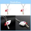 Очаровательное ожерелье Sakura Cardcaptor из сплава с гальваническим покрытием, унисекс, для подарка, свадьбы