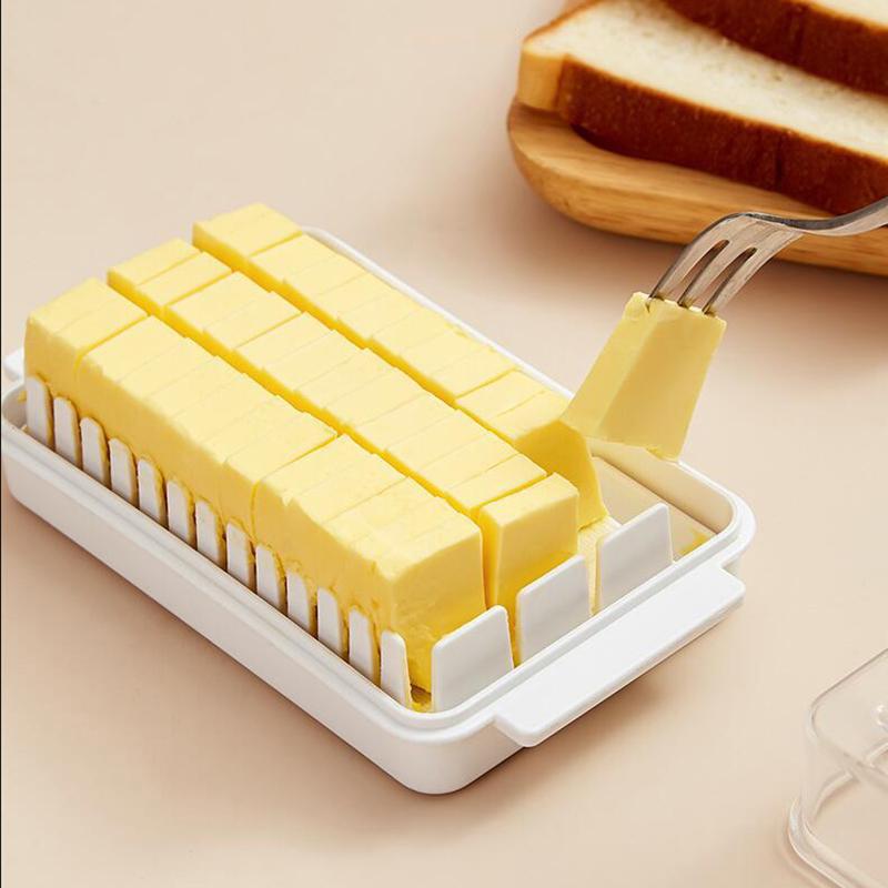 Коробка для резки масла Резак для масла Холодильник Контейнер для хранения продуктов Уплотнение с крышкой Коробка для разделения масла Коробка для хранения