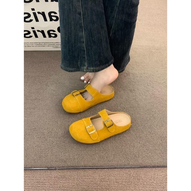 Бокен Шлепанцы Летние и весенние Туфли на толстой подошве Туфли Muller and Mary Jane Полутапочки