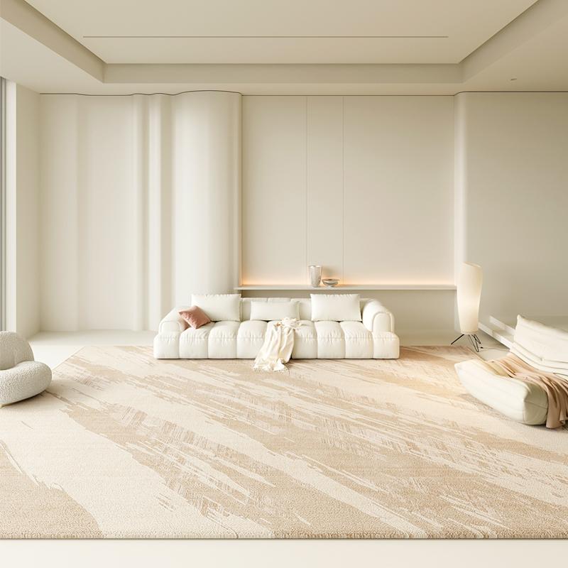 Large Area Living Room Decoration Plush Carpet Fluffy Soft Lounge Floor Mat Cream Style Rugs for Bedroom Home Thick Washable Rug