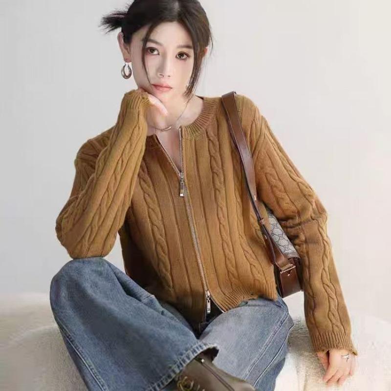 Вязаный свитер женские кардиганы новые осенне-зимние красные короткие топы в паре с кардиганом высококачественный свитер куртка