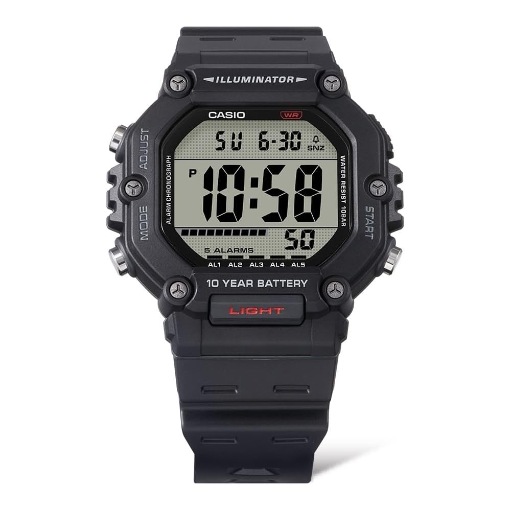 Мужские часы Casio AE-1600H-1AJF, Черные, Коллекция Casio [Официальный японский продукт]