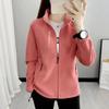Plus Size Autumn Winter Women's Casual Cardigan Jacket Outdoor Sports Snowflake Fleece Top Youth Couple Fleece Clothing