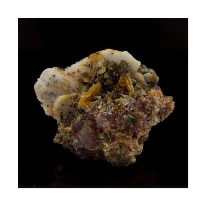 Wulfenite, Mimetite, Baryte, Fluorite 27.6 carats