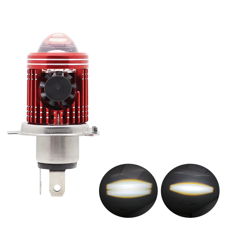 H4 LED Moto BA20D Светодиодные лампы для мотоциклов, линзы CSP, белые, желтые лампы Hi Lo, аксессуары для скутеров