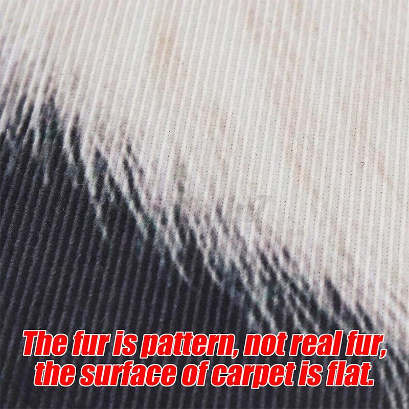 Коврик из шкуры животного Коврик из искусственного меха Мягкий моющийся ковер из воловьей кожи для спальни Коврик Коврик