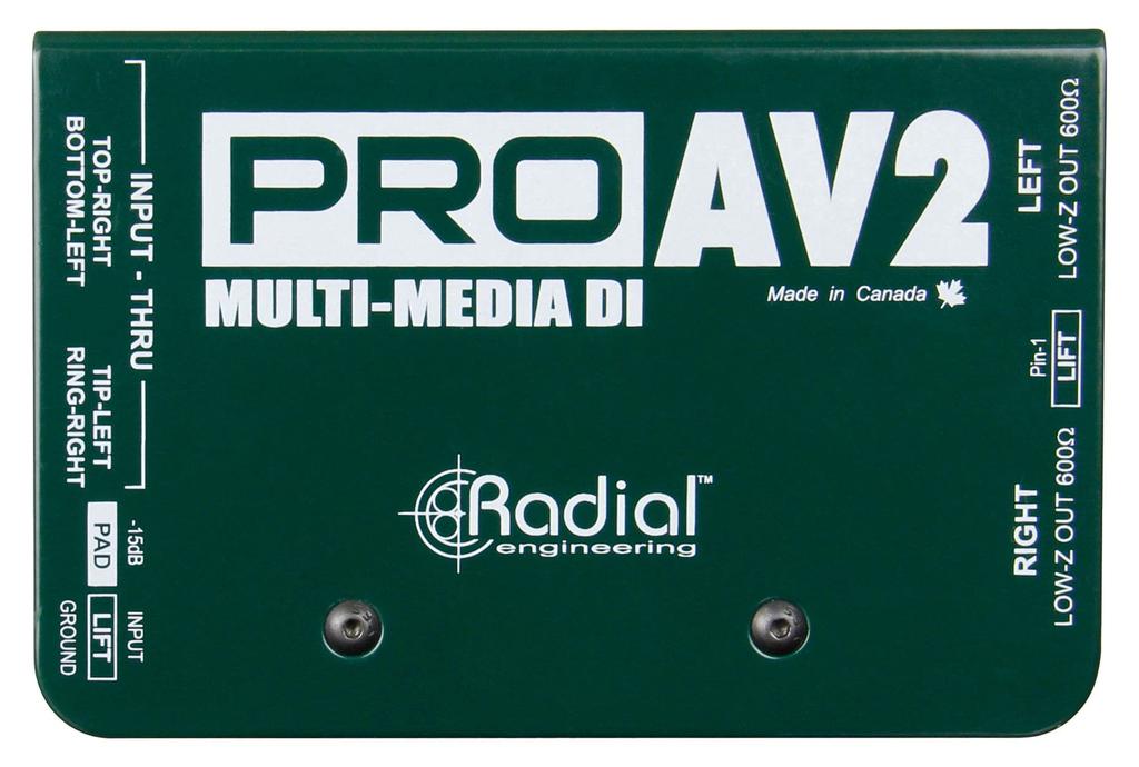 RADIAL Инженерный ProAV2 Стерео Директ-бокс
