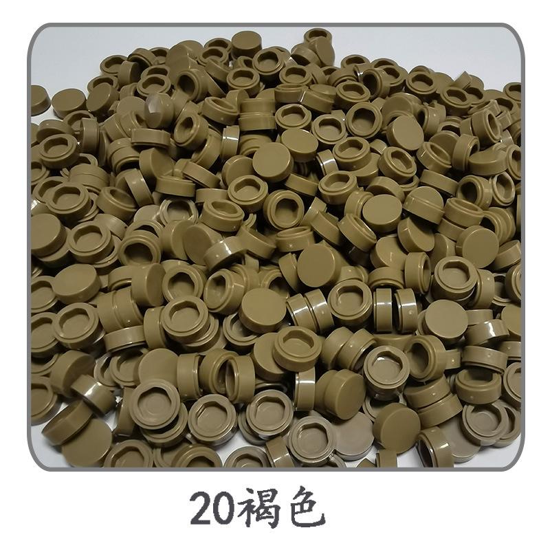 1000 шт./лот Плитка 1x1 Круглая 98138 Специальный Кирпичик MOC Строительный Блок Мелкие Частицы Кирпичики Детали Совместимые с 98138 LOGO Игрушки