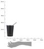 Black Thermal Mug with Straw 400 Midnight Black