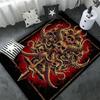Череп Бафомет Козел Демон Зона Безумия Ковер Кроваво-Красный-Ковер Бафомета-Декор Бафомета-Сатанинский коврик-Сатанинский Декор для дома