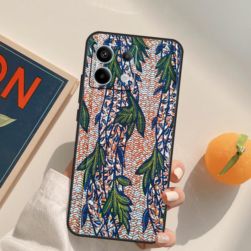 African Fabric Print Funda For Xiaomi Redmi Note 14 Pro 9 10 11 12 13 Pro 10S 11S 12S Redmi 10C 12C 13C 14C Case