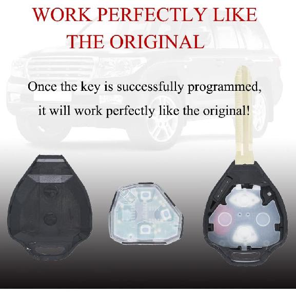 MechanMagic Key Fob Remote Replacement Fits For Toyota Yaris/Scion IQ TC XD (FCC ID:MOZB41TG) 2007 2008 2009 2010 2011 2012 2013 Keyless Entry Remote